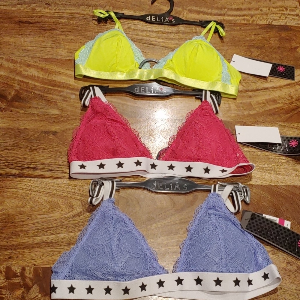 Set of 3 NWT DeLiA*s Bralettes